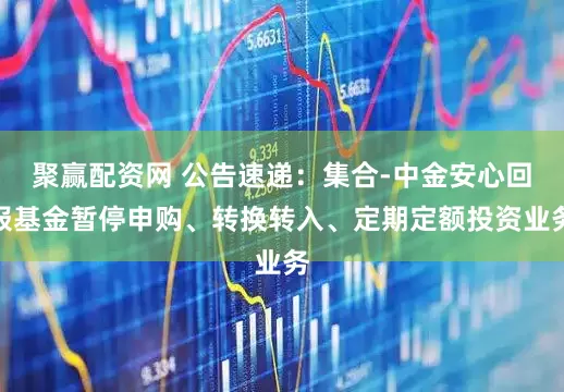聚赢配资网 公告速递：集合-中金安心回报基金暂停申购、转换转入、定期定额投资业务